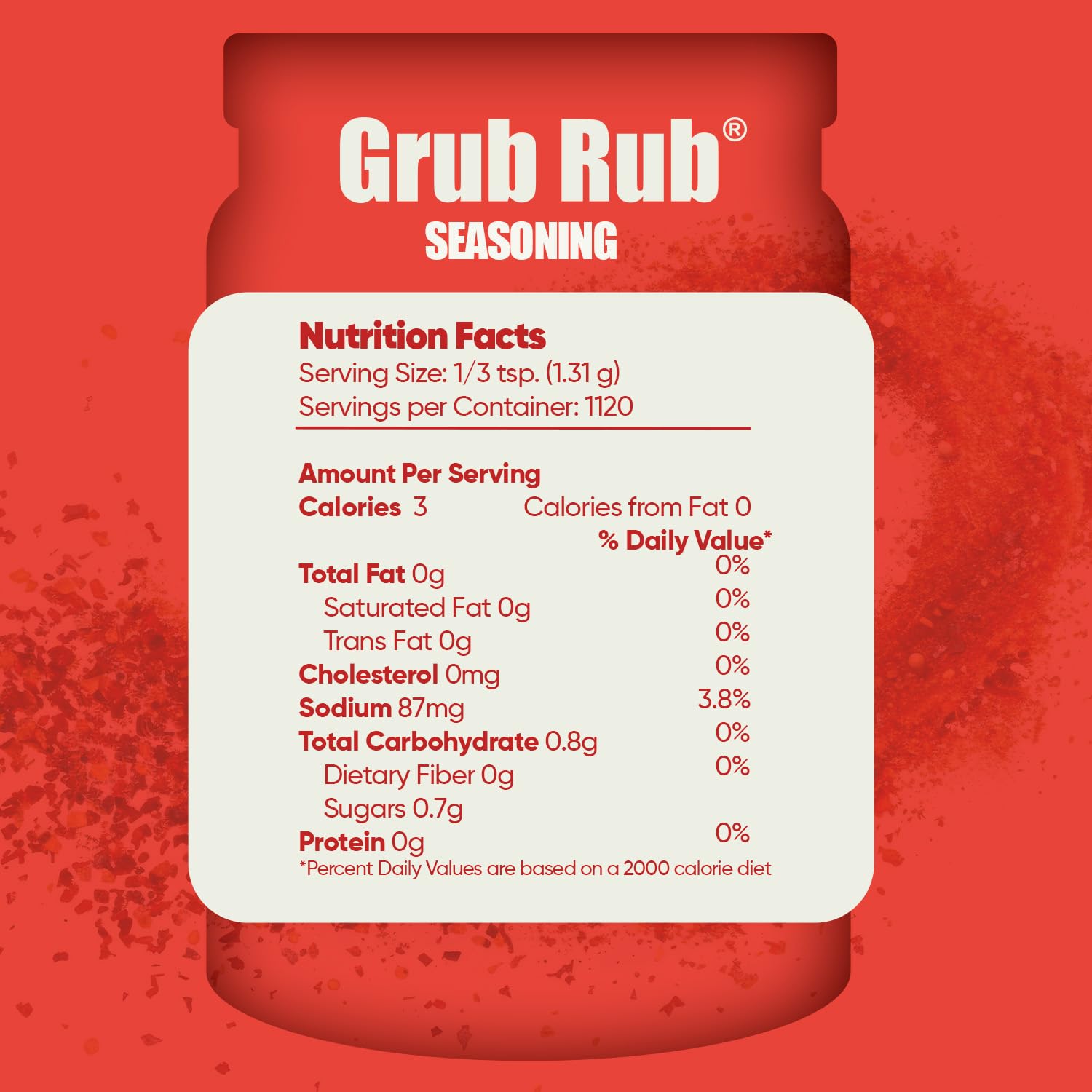 Grub Rub BBQ Blend - Award-Winning Seasoning Family Recipe For Smoking & Grilling Moist, Tender, Juicy Meats - Pork, Steak, Brisket, Seafood, Veggies