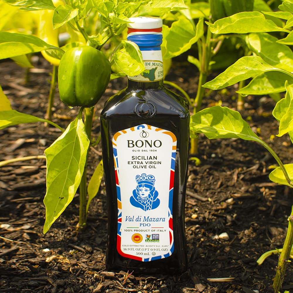 Bono Sicilian Certified PDO Val Di Mazara Extra Virgin Olive Oil - 16.9 oz