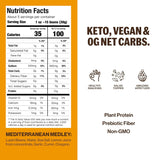 BRAMI Lupini Beans Snacks, Mediterranean Medley | 7g Plant Protein, 0g Net Carbs | Vegan, Vegetarian, Keto, Plant Based, Mediterranean Diet, Healthy