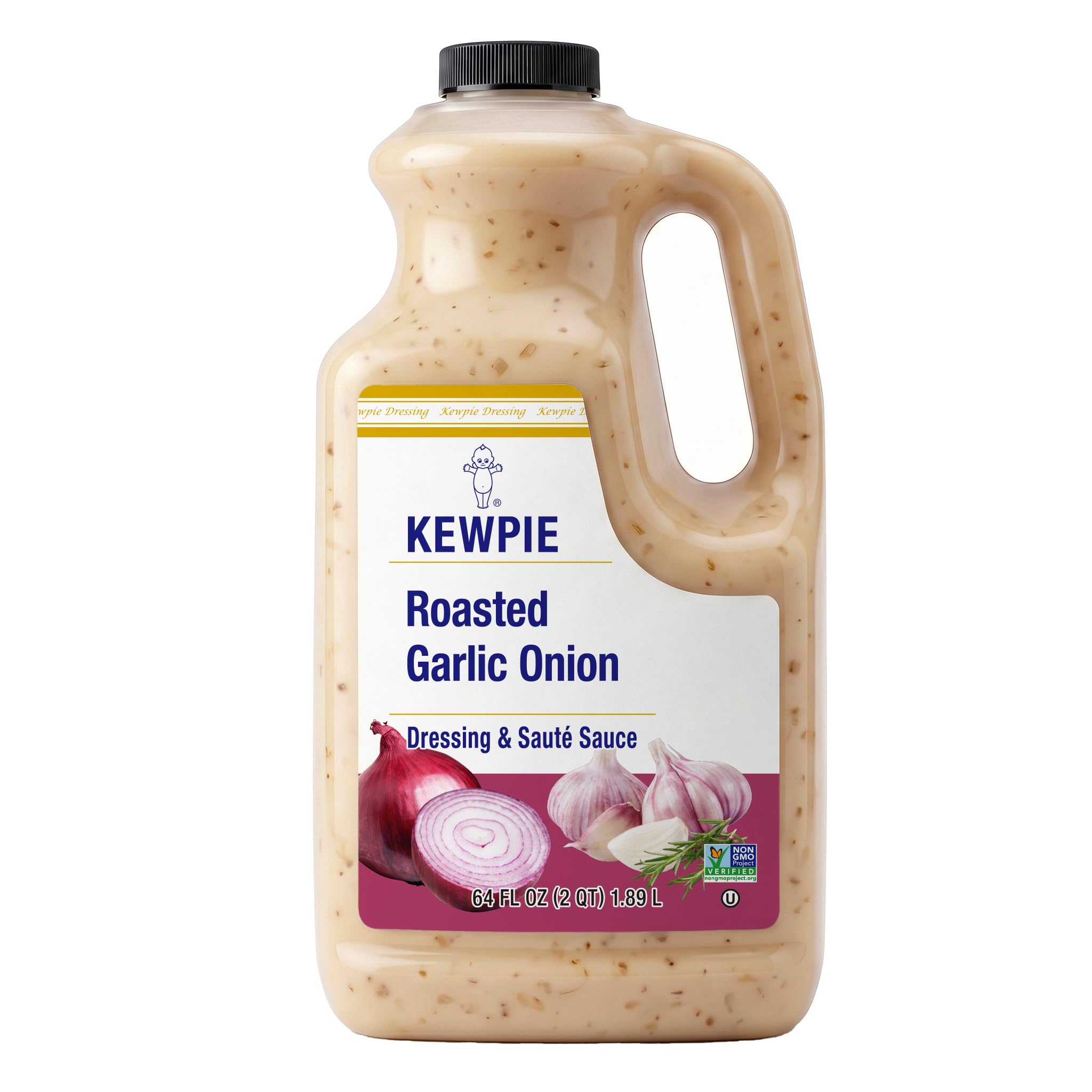 Kewpie Roasted Garlic Onion Dressing & Sauce, 64 Oz