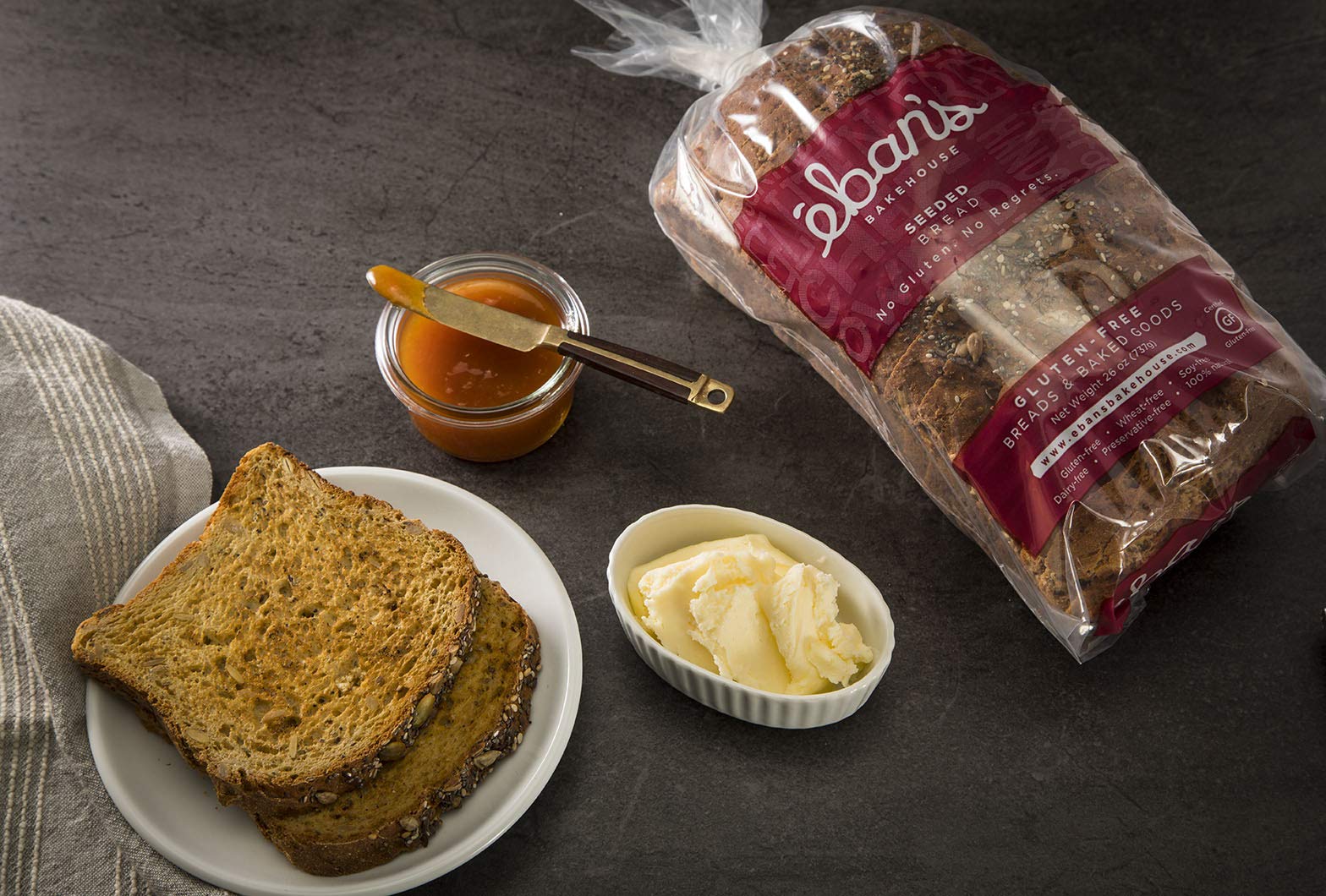 EBANS BAKEHOUSE Bread Seeded Gf, 26 OZ