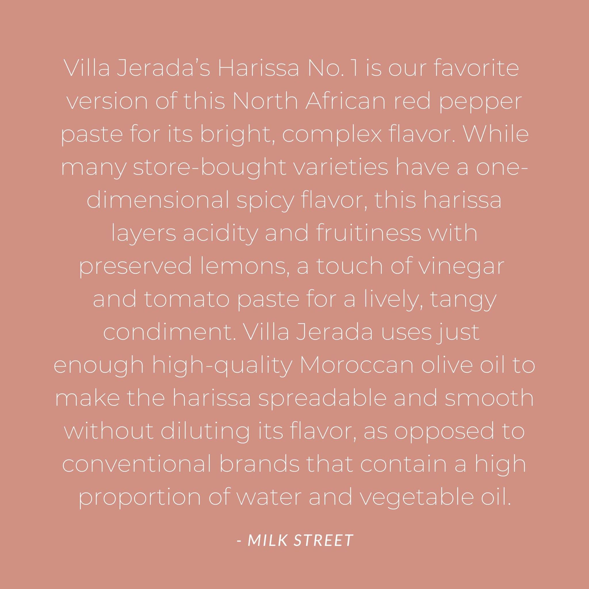 Villa Jerada, Harissa, 6 oz, Fiery Moroccan Hot Sauce with Preserved Lemon, The Perfect Amount of Savory, Tang, and Spice to Any Meal (HARISSA - 1