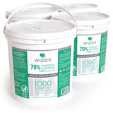 Wipex 70% Isopropyl Alcohol Wipes, Bulk 1000 Count - Ideal for Electronics, Household, Work & School Equipment Cleaning - Lint-Free SMS Cloth Safe