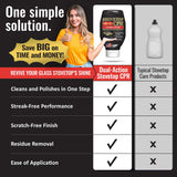 Stovetop CPR 2-in-1 Glass Stovetop Cleaner and Glass Polish (18oz) - Ceramic Top Stove Cleaner, Oven Top, Cooktop, Electric Stove Ceramic