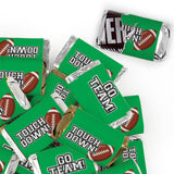 136 Pcs Green Football Party Candy Favors Miniatures Chocolate - No Assembly Required - Touchdown