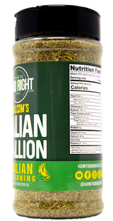 Malcolm’s Seasonings Italian Stallion Herb and Spice Blend Mix, Seasoning Powder, 11 oz Shaker