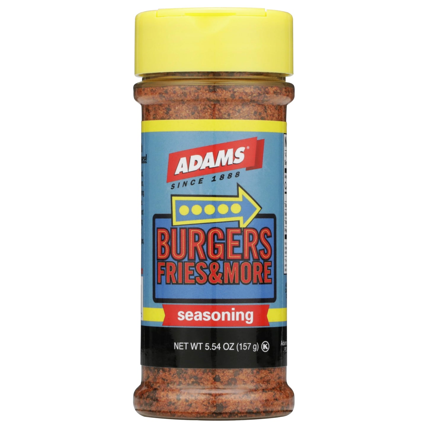 Adam's Seasonings 3.5-6oz Container (Pack of 3) Choose Flavor Below (Burgers Fries & More 5.54oz)