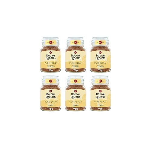 Douwe Egberts Pure Gold Instant Coffee 95 g (Pack of 6)