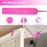 Microfiber Dusters for Cleaning, Feather Dusters with Extension Pole, Bendable & Washable Dusters for High Ceiling Fan, Blinds, Cars, Furniture