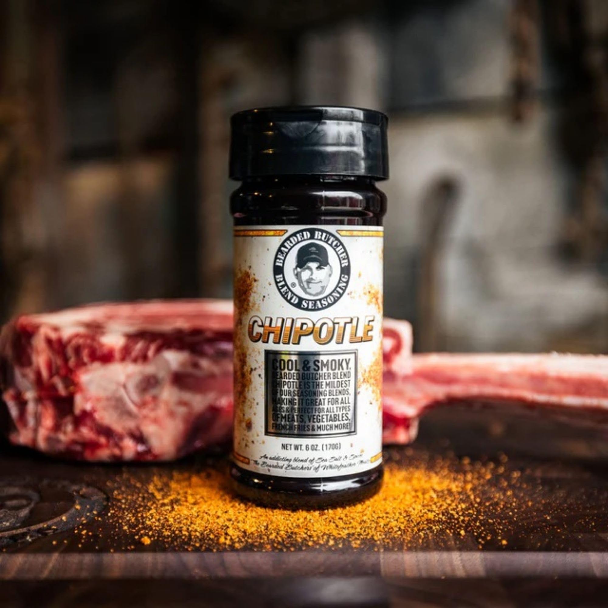 Bearded Butchers Spicy & Sugar Free Mexican-Style Seasoning 4-Pack - Taco, Chipotle, Hot & Cajun Blends - All-Natural, Gluten-Free, No Sugar, No MSG