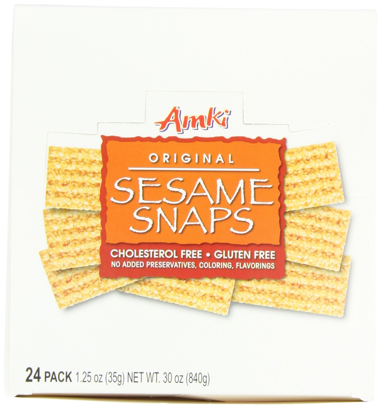 Amki Sesame Snaps, Original, 1.5 Ounce (Pack of 24)