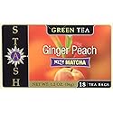 Stash Tea Ginger Peach Green Tea with Matcha, 18 Count