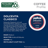 Lavazza K-Cups Coffee Pods Variety Pack - 80 Count (40 Each) - House Blend Perfetto (40) + Dolcevita Classico (40) - Medium Roast, 100% Arabica
