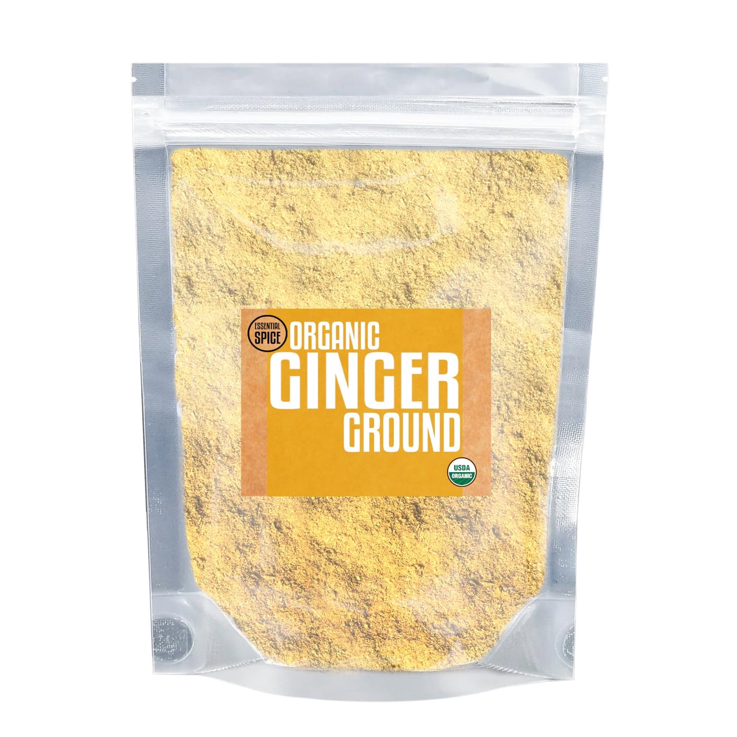 Essential Spice Ground Ginger, 2.5 oz Tin - Warm, Zesty & Aromatic Spice - Finely Ground for Baking, Curries, Marinades, and Global Recipes - Pure