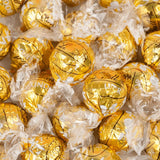 108ct Gold White Chocolate Bulk Individually Wrapped Candy Truffles For Candy Bowls, Goodie Bags, Dessert Tables, Gifts For Guests & More (3lb Bag)