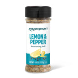 Amazon Grocery, Lemon & Pepper Seasoning Salt, 4.5 Oz