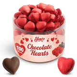 Fathers Day Milk Chocolate Hearts Candy, Milk-Chocolate, Bulk, 100 Pack