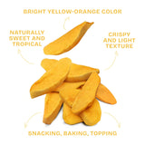 Drybox Freeze Dried Mangos Sliced | 100% Natural Fruit | Freeze Dried Mango Source | No Sugar & Additives | Healthy Snack & Topping for Beverages or