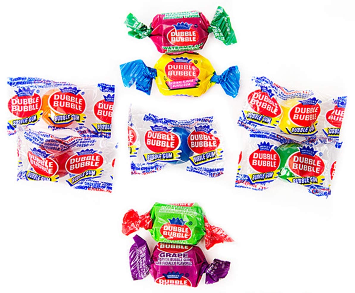 Dubble Bubble Bubble Gum Fun Favorites Mix, Individually Wrapped Pieces, 27 Ounce Bag