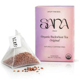 Sana Himalayan Tartary Buckwheat Tea Organic - Naturally Gluten & Caffeine-Free, Roasted Aromatic Herbal Tea, 16 Tea Bags (6g Each)
