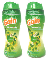 Gain Fireworks in-Wash Scent Booster Beads, Original, 7.2 oz (Pack of 2)