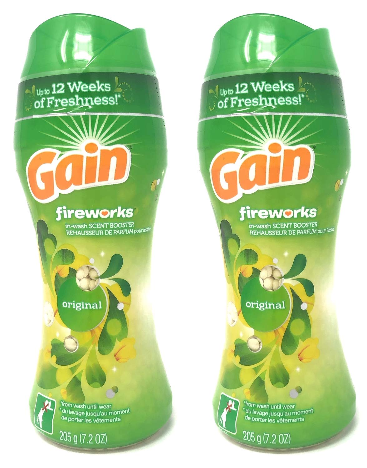 Gain Fireworks in-Wash Scent Booster Beads, Original, 7.2 oz (Pack of 2)