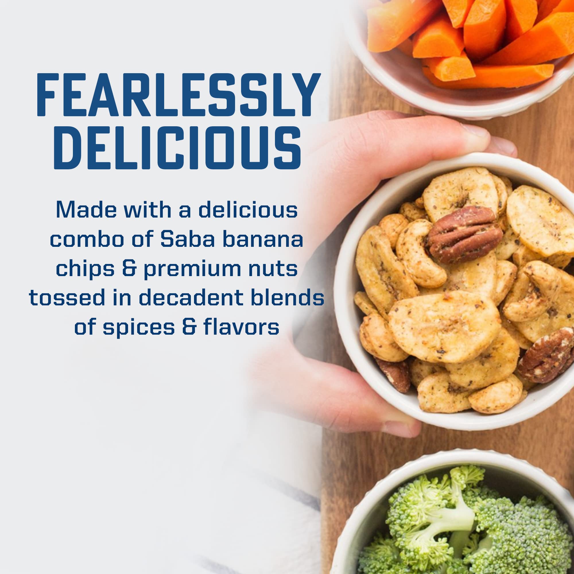Bubba's Fine Foods Single-Serve Snack Mix, Savory Original (Pack of 8) Grain-Free, Gluten-Free, Vegan, Paleo, Dairy Free and Certified Non-GMO