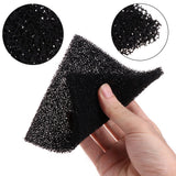 Hukai 5Pcs Universal Black Activated Carbon Foam Sponge Air Filter Impregnated Sheet Pad