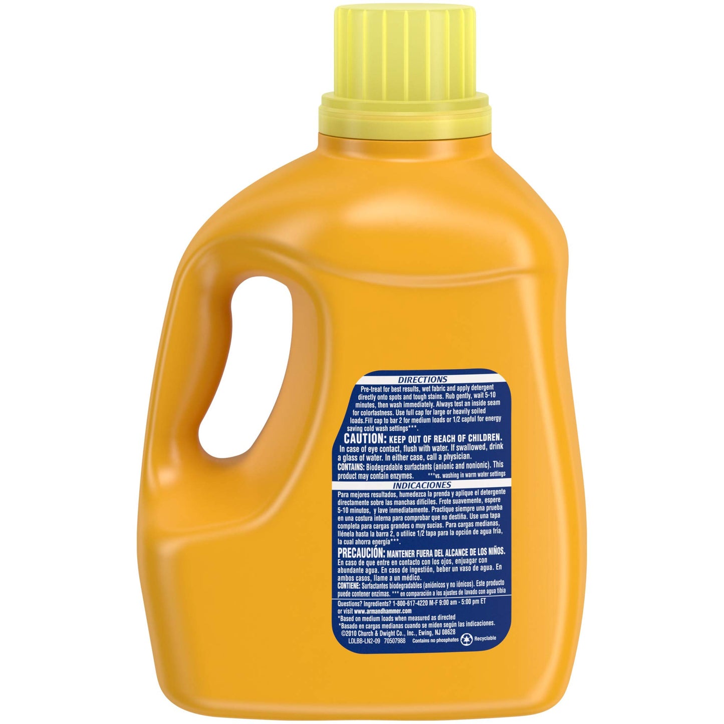 Arm & Hammer Liquid Laundry Detergent Plus OxiClean, Fresh Scent, 70 loads