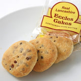 Real Lancashire Eccles Cakes - 4 Pieces (5.29oz / 150g) - British Snack Cakes with Pure Butter & Dried Currants, Traditional English Fruit Cake