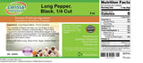 Long Pepper, Black, 1/4 Cut (4 oz, ZIN: 526803) - 3 Pack
