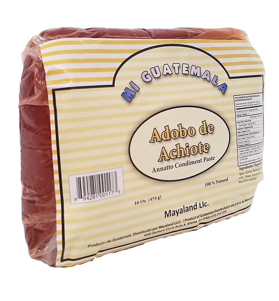 Mi Guatemala Annatto Condiment Paste 16 oz - Achiote (Pack of 1)