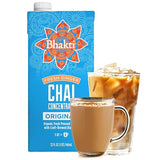 Bhakti Chai Tea Concentrate | Original, Organic Fresh Ginger, Black Tea, Sweetened, Spiced, Dairy-Free, Vegan, 32oz (8 Servings)