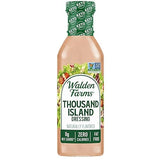 Walden Farms Thousand Island Dressing - Calorie-Free, Gluten-Free, Low Carb, Keto-Friendly, Sugar-Free, Dairy-Free Creamy Thousand Island Flavor - 12