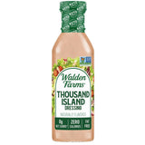 Walden Farms Thousand Island Dressing - Calorie-Free, Gluten-Free, Low Carb, Keto-Friendly, Sugar-Free, Dairy-Free Creamy Thousand Island Flavor - 12