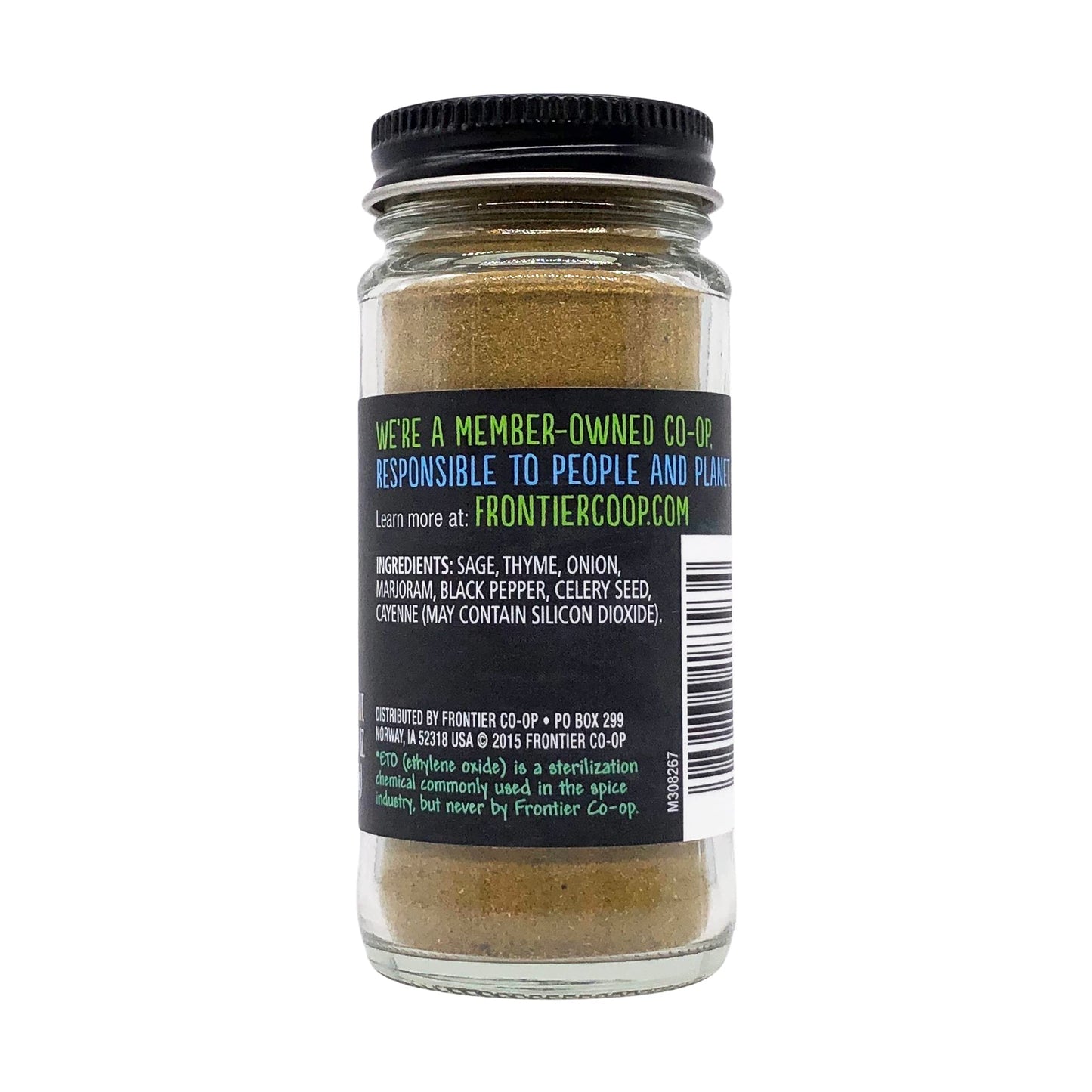 Frontier Co-op Salt-free Poultry Seasoning, 1.34 Ounce Bottle, Blend of Sage, Thyme & Onion, Perfect for Poultry & Stuffing