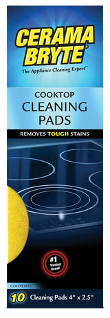 Cerama Bryte Cooktop Cleaning Pads, 10-Count 2 Pack