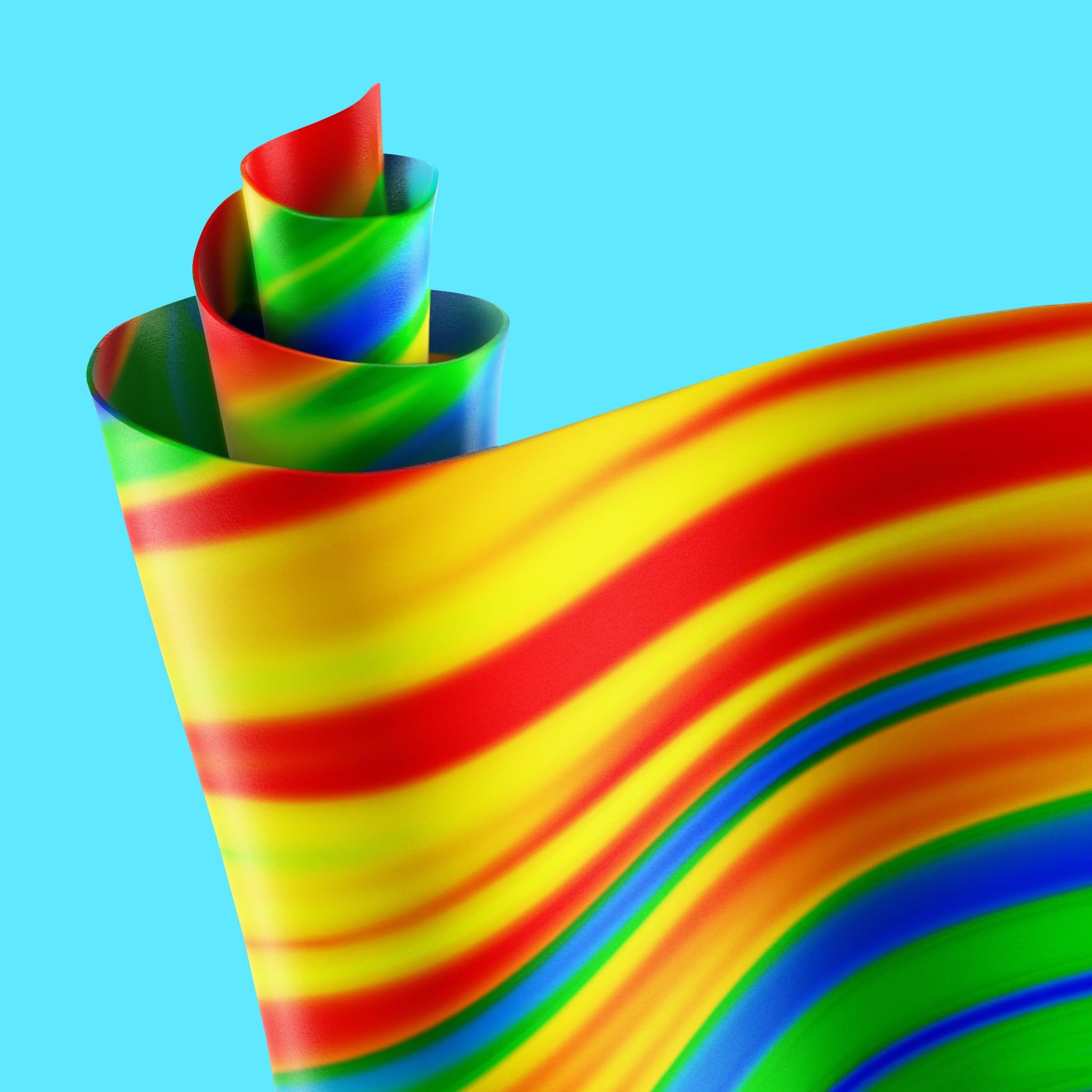 Fruit Roll-Ups Fruit Flavored Snacks, Tropical Tie-Die, 0.5 oz, 10 ct