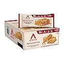 Atkins Peanut Butter Granola High Protein Bar, High Fiber Snack , 16g Protein, 1g Sugar, 4g Net Carb, Protein Snack, 12 Count