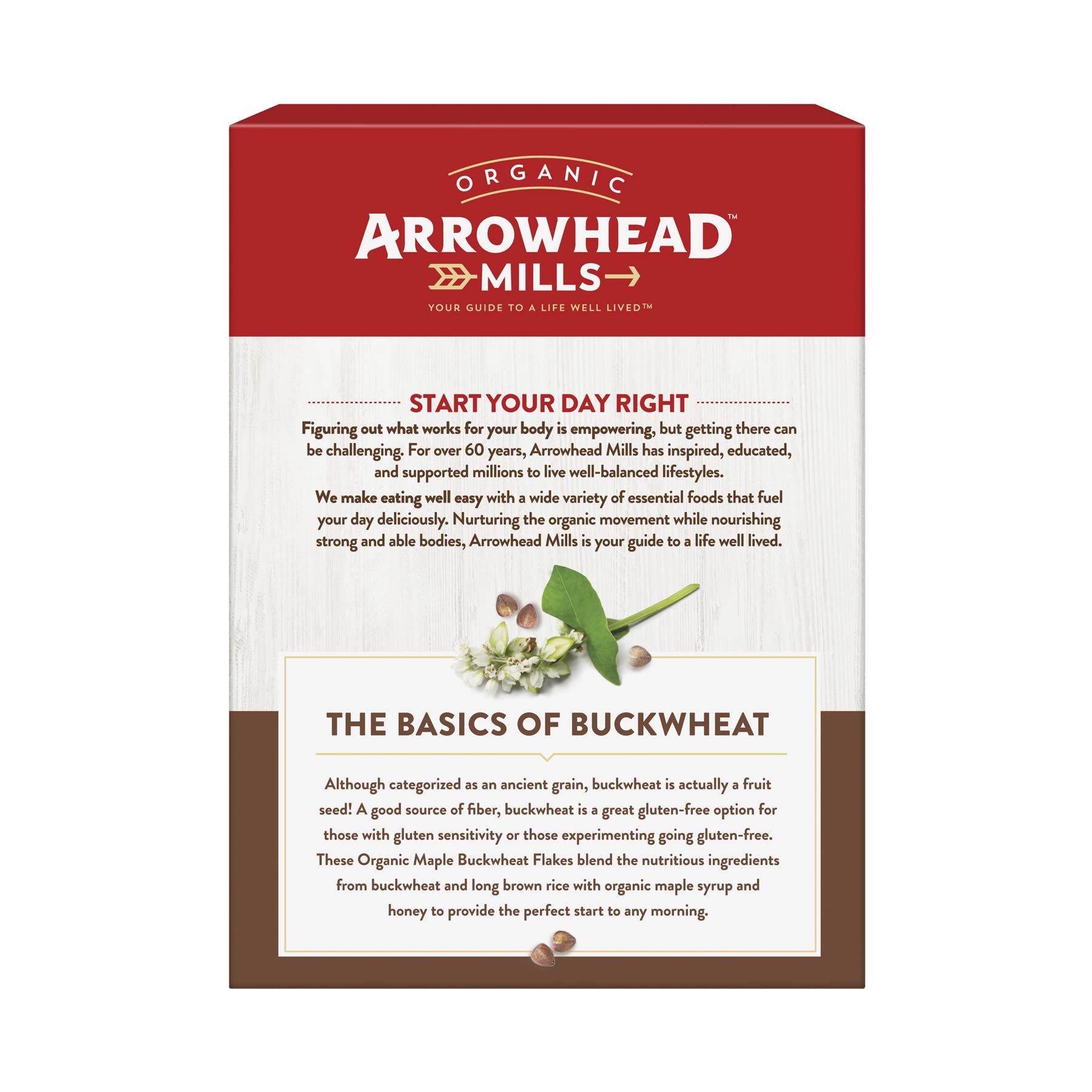 Arrowhead Mills Organic Maple Buckwheat Flakes, Gluten Free, 10 oz
