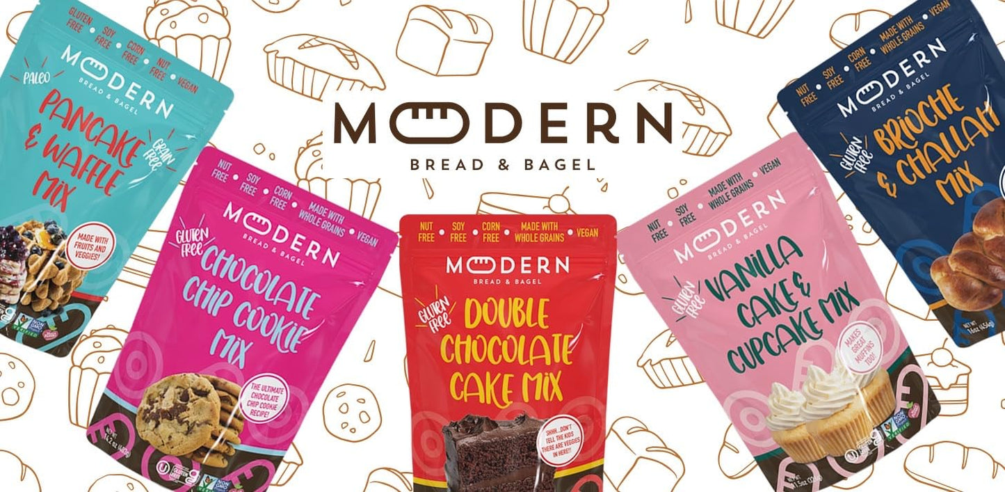 Modern Bread & Bagel Gluten-Free Chocolate Chip Cookie Mix | Certified Gluten Free | Nut Free | Soy Free | Non-GMO | Vegan Friendly | Kosher - 14.2oz. (2 Pack)