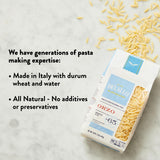 DeLallo Orzo Pasta, 1 Pound Bag, (7 Pack), Pastina Made in Italy, Rice-Shaped Pasta, Bronze Cut, Made with Only 100% Durum Wheat Semolina Flour