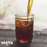 Maya Tea Apricot Black Tea, Premium Loose Leaf Tea, Natural Caffeine, Make Hot or Iced Brews Up to 22 Cups, 2 Ounce Resealable Pouch