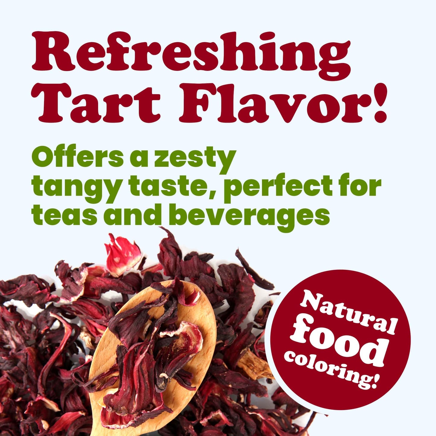 Food to Live Organic Hibiscus Flowers, 4 Ounces - Whole Petals. Great for Herbal Tea. Non-GMO. Caffeine-free. Good Source of Vitamin C. Bulk. Kosher