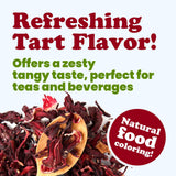 Food to Live Organic Hibiscus Flowers, 4 Ounces - Whole Petals. Great for Herbal Tea. Non-GMO. Caffeine-free. Good Source of Vitamin C. Bulk. Kosher