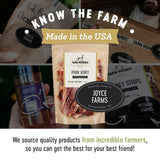 Farm Hounds - Pork Jerky - Premium Natural Jerky for Dogs - 100% Humanely Raised Pork - Break-to-Size - Great for Training & Treats - No Added Fillers