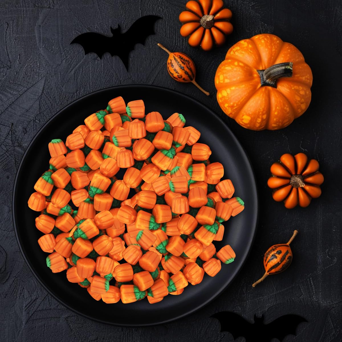 Mellowcreme Pumpkin Candy, Halloween Candy Bulk, Ideal Brachs Pumpkins for Halloween Themed Treat Bags, Perfect Pumpkin Candies for Halloween Parties