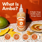 SHUUG Amba Sauce Organic (9oz) | Mango Curried Hot Sauce |Amba Mild to Medium Spice Mango | Vegan, Non-GMO, Kosher | Flavor Cooking, Dipping