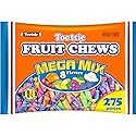 Tootsie Roll Fruit Chews Mega Mix 8 Flavors- 4 Pounds of Soft Fruity Rainbow Candy - 5 Classic Flavors Plus 3 BONUS Flavors - Peanut and Gluten Free