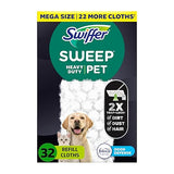 Sweep + Mop, Dry Pads Refill, Floor Cleaner for Dirt, Dust, Hair, Cleaning Cloths for Mopping Home, Bathroom, Kitchen, All Purpose Multi-Surface Floor